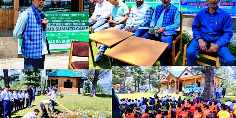 District Summer Camp organized at Borihalan, Shopian