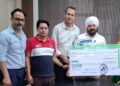 Agriculture Department Rajouri donates Rs 75000 towards Red Cross Fund; CAO presents cheque to Deputy Commissioner