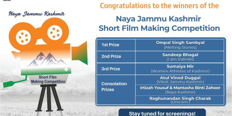 Naya Jammu Kashmir Short Film Making Contest: DIPR declares winners