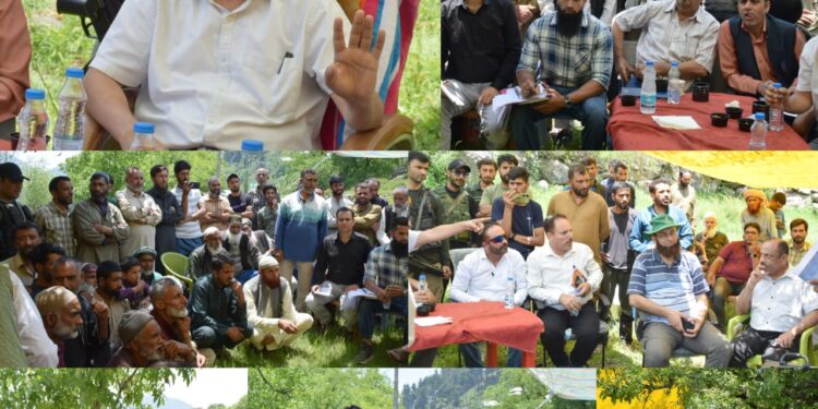 DC Bandipora conducts extensive Tour of Upper Kudara & adjacent Areas