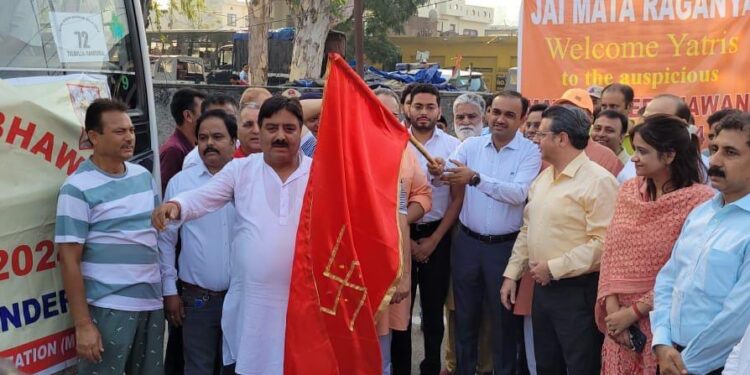 Div Com Jammu flags-off Mata Kheer Bhawani Yatra 2024 from Nagrota