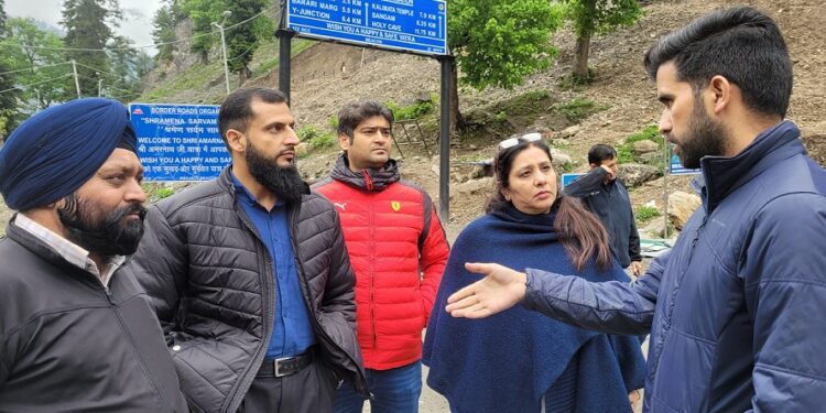 DG Rural Sanitation inspects Sanitation facilities at Baltal Base camp for SANJY-2024