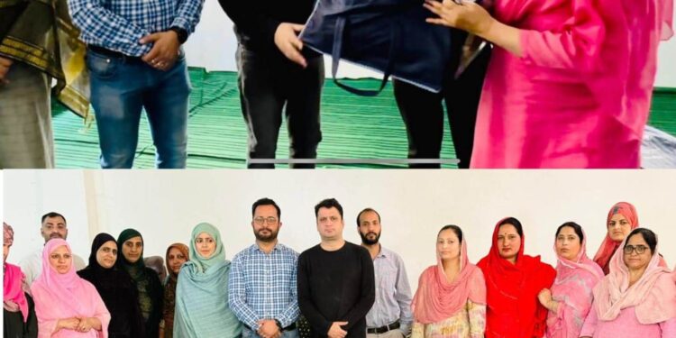 CII adopted Anganwadi Centers provided play way learning kits at Banihal