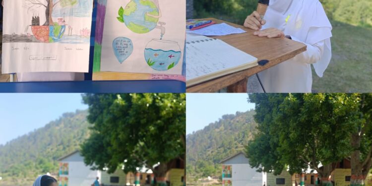 GHSS Berarru Summer Camp acquaints students about Water Conservation techniques
