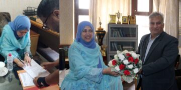 Dr Tehmina assumes charge as Principal Islamia College of Science & Commerce, Srinagar