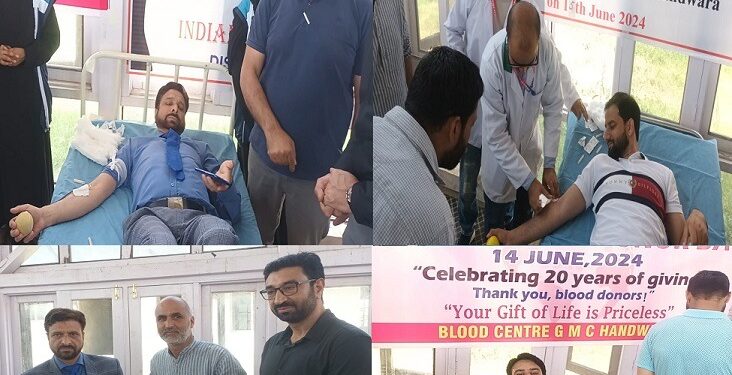 Blood Donation Camp at GDC Handwara