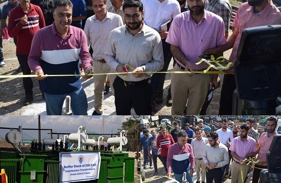 DC Budgam hands-over 200 KVA transformers buffer stock to KPDCL under District Capex
