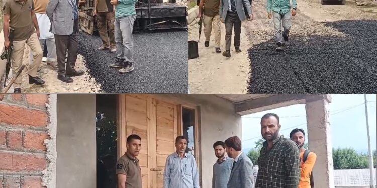 ADC Handwara inspects developmental works in Tarathpora