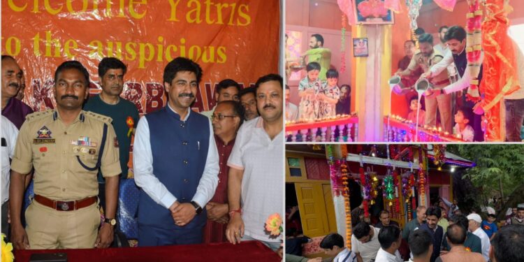 DC Anantnag visits Logripora Aishmuqam; greets devotees on Mela Kheer Bhawani