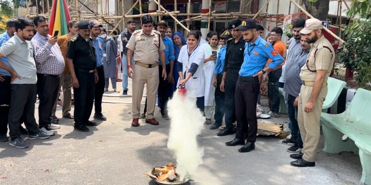 First Aid Firefighting training cum demonstration held at GMC Jammu