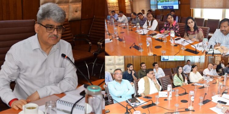 CS reviews progress on JK Samadhan, Kisan Khidmat Ghar, Youth Skill App