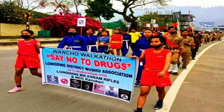 Walkathon on the theme ‘Save Youth from Drugs’ held at Tangmarg
