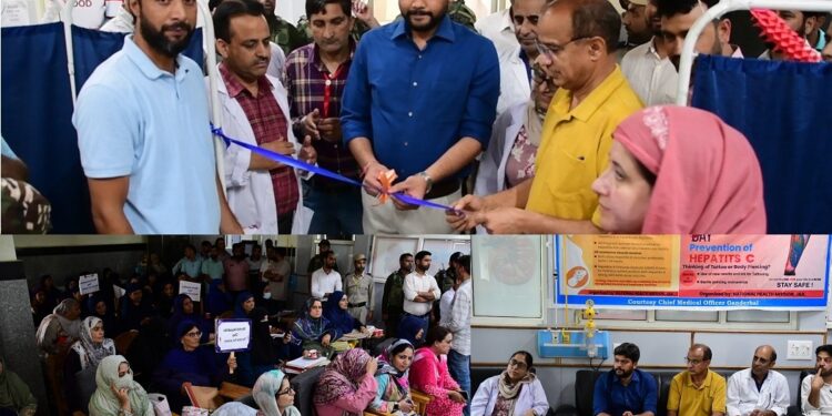 ‘World Hepatitis Day’ celebrated across Ganderbal; DC inaugurates mega screening camp at DH