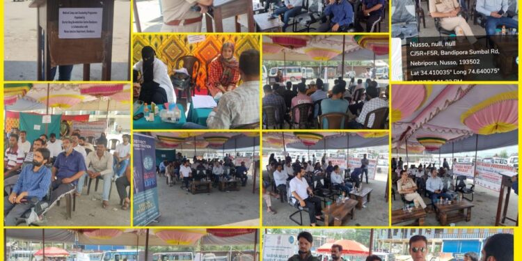 Medical Camp/ Counselling programme held for Driver Community in Bandipora