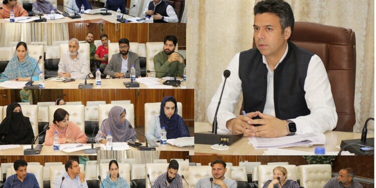 DC Srinagar chairs DLIC meeting
