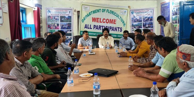 Floriculture Department organises one day interactive meet with progressive Growers of Bhaderwah