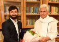 International Cricketer Parvez Rasool calls on Lt Governor