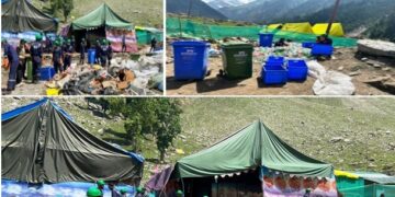 Rural Sanitation Department Ensures Successful Waste Management during Shri Amarnath Ji Yatra