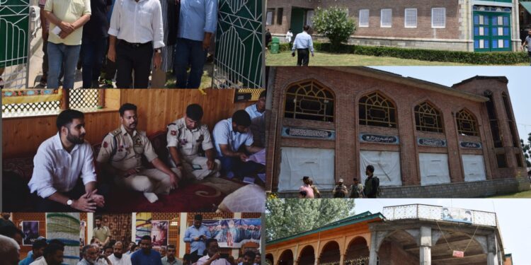 Muharram-ul-Harram: DC Budgam along with SSP visits various Imam Baras, takes stock of arrangements in advance