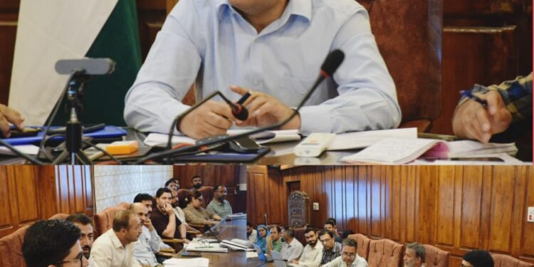 DC Bandipora reviews status of Credit Linked/ Employment Generating schemes
