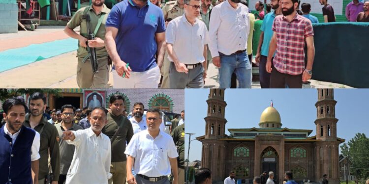 DC Bandipora visits Imam Baras in Sumbal sub-division