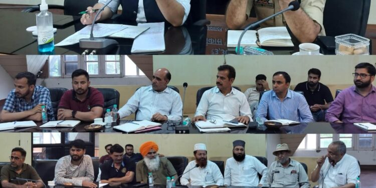 Deputy Commissioner Poonch reviews arrangements for Muharram