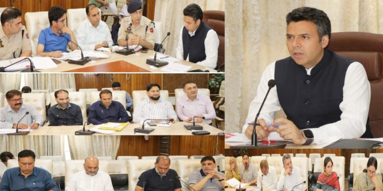 DC Srinagar chairs District Road Safety Committee and District Level Monitoring Committee meeting