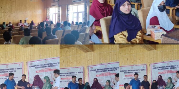 SANKALP HEW Mission Shakti distributes Educational Kits among Destitute Girls at Hajin Counseling Session for Orphan & Poor Girls also held