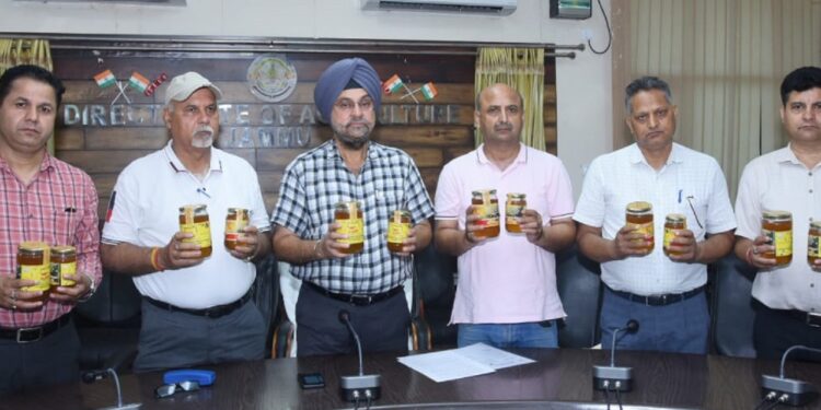 Director Agriculture Jammu launches new honey packaging to enhance Quality of Honey for Consumers