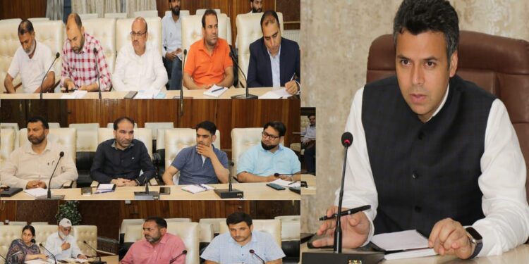 Chairman DDMA/DC Srinagar reviews flood mitigation preparations in District
