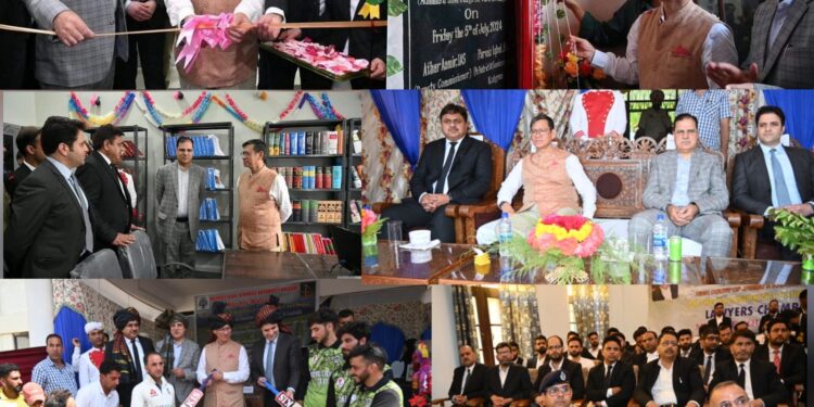 Chief Justice visits Kulgam; inaugurates Lawyers Chambers, Library-cum-Reading room at Munsiff Court Complex, D H Pora