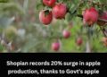 Shopian records 20% surge in apple production, thanks to Govt’s apple cluster, ODOP initiatives