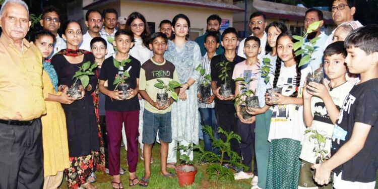 Revenue Department Udhampur organizes plantation drive at Devika Ghat