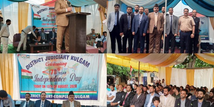 Independence Day celebrations held at District Court Kulgam
