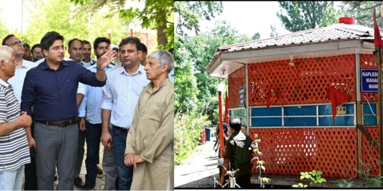 DC Shopian Visits Kapal Mochan Temple at Nagbal