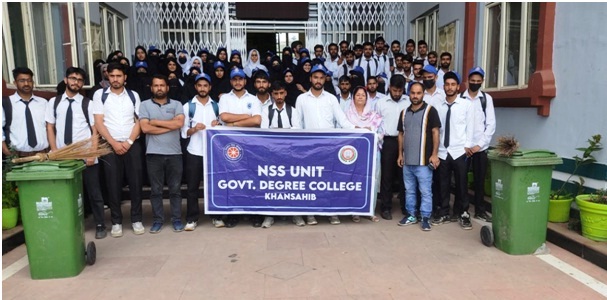 Swachhata pledge, cleanliness drive held at GDC Khansahib