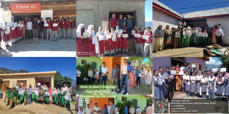 Assembly Elections-2024: Students conduct Door-to-Door SVEEP campaign in Doda District