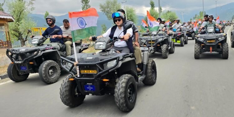 Independence Day Celebrations: DC Baramulla leads ATV Tiranga Rally from Tangmarg to Kunzer