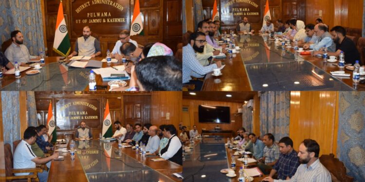 DEO Pulwama chairs comprehensive meetings with Nodal Officers, Political Parties for smooth Assembly Election preparations