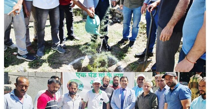 Assembly Elections-2024 Plantation Drive under “Ek Ped Maa Ke Naam” Initiative aligned with SVEEP to Promote Voter Awareness in Kishtwar
