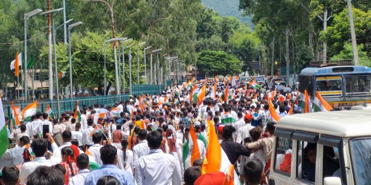 Mega Tiranga Rally organized in Reasi to celebrate ‘Har Ghar Tiranga Campaign-2024’