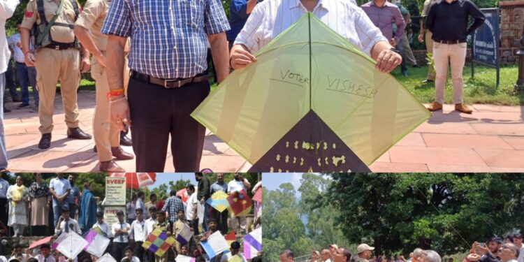 SVEEP Kite-Flying event organised in Reasi to promote voter awareness