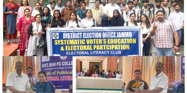 JK Election Deptt conducts awareness program under SVEEP at Govt MAM College
