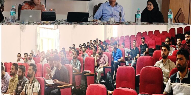 Director Panchayati Raj interacts with newly appointed Panchayat Secretaries in Srinagar