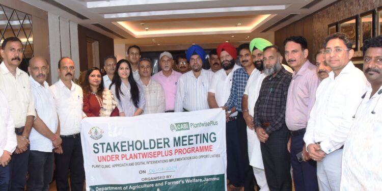Director Agriculture Jammu chairs stakeholders’ meeting under CABI’s Plantwise Programme