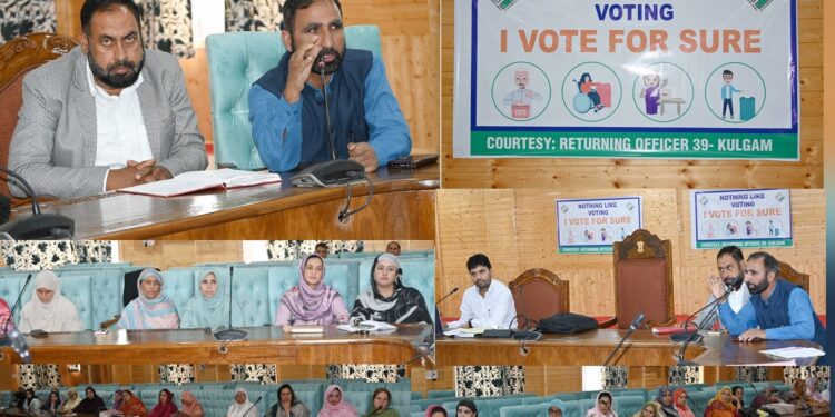 Assembly Elections-2024 SVEEP: Awareness programmes to promote electoral participation held at Kulgam
