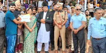 Tariq Mir of Info. Deptt Kupwara felicitated at I-D celebration