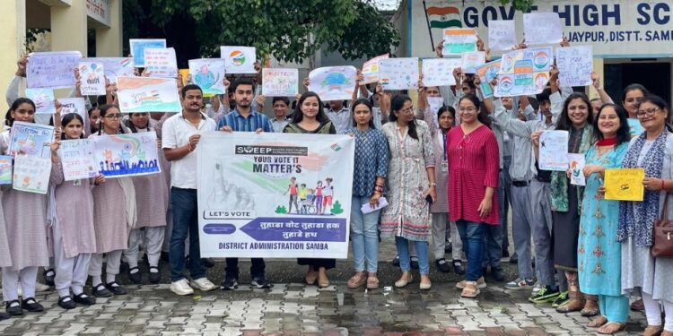 Assembly Elections- 2024 District Administration Samba enhances voter awareness ahead of Assembly Election 2024