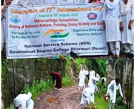 GDC Dharmari organizes successful Plogathon
