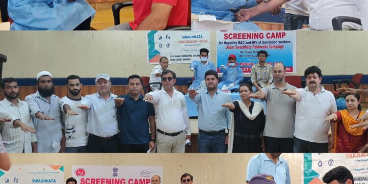 Health Department Doda organizes HIV & Hepatitis Screening Camp for Sanitation Workers